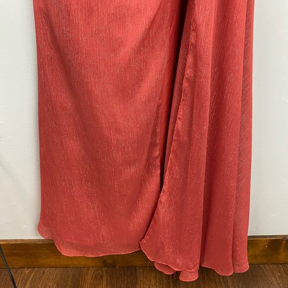 Ieena for Mac Duggal Draped One Shoulder Chiffon Gown Size 2 $398 49291 - Picture 10 of 16